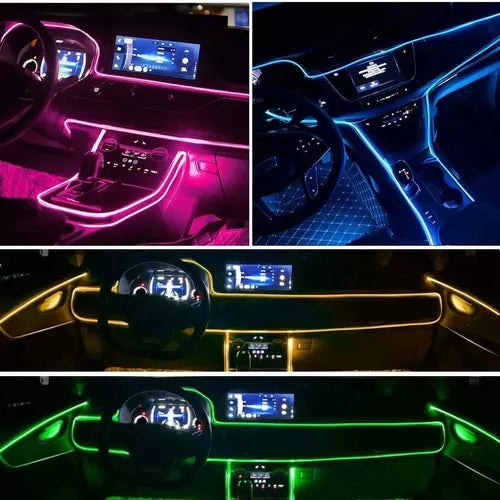 Cinta LED FUTURISTA RGB Neon Para Auto- CALIDAD PREMIUM.