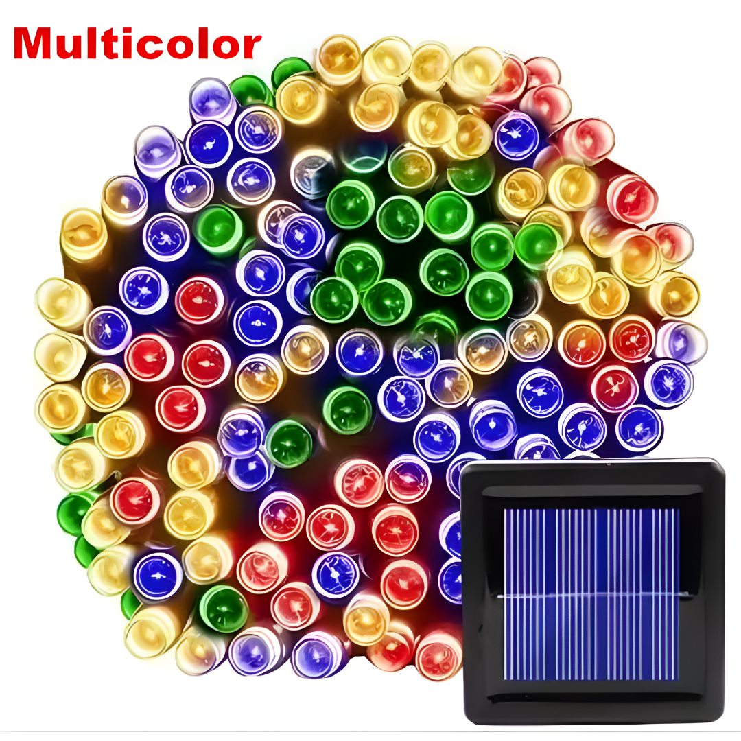 Luces Navideñas Solares – 400 LED RGB. 24mts ✨🎄