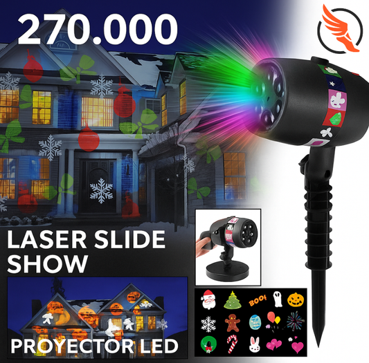🎅✨ Proyector LED Slide Show Navideño